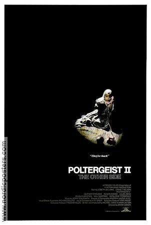 Poltergeist 2 1986 poster JoBeth Williams Craig T Nelson Brian Gibson Telefoner Barn