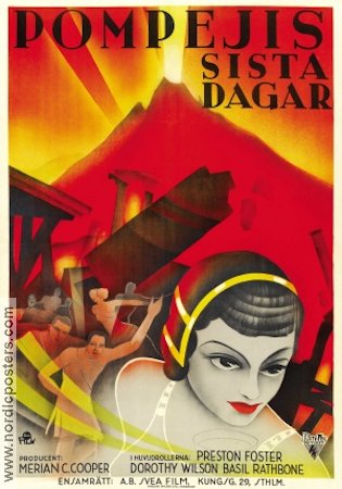 Pompejis sista dagar 1935 poster Dorothy Wilson