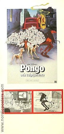Pongo och valptjuvarna 1961 poster Disney