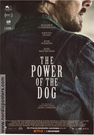 The Power of the Dog 2021 poster Benedict Cumberbatch Kirsten Dunst Jesse Plemons Jane Campion