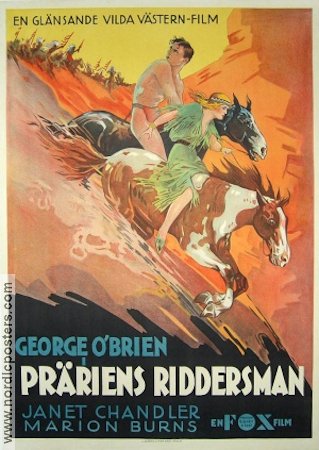 Präriens riddersman 1932 poster George O´Brien Janet Chandler