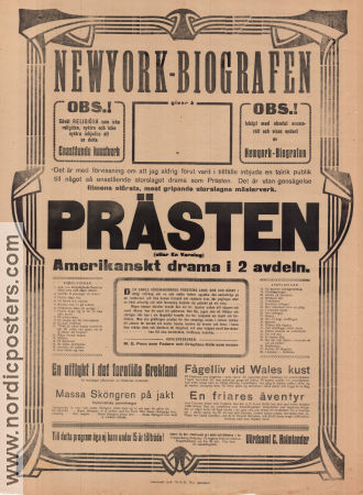 Prästen 1914 poster Creighton Hale Frances White M O Penn Leopold Wharton