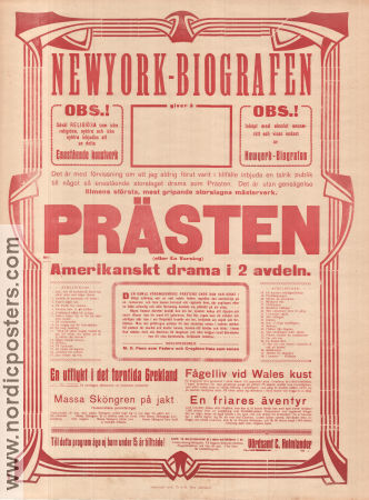 Prästen 1914 poster Creighton Hale Frances White M O Penn Leopold Wharton Religion