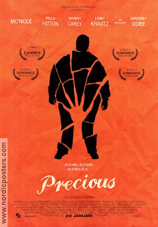 Precious 2009 poster Mo´Nique Mariah Carey Lenny Kravitz Lee Daniels Kändisar