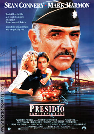 The Presidio 1988 poster Sean Connery Mark Harmon Meg Ryan Peter Hyams Broar