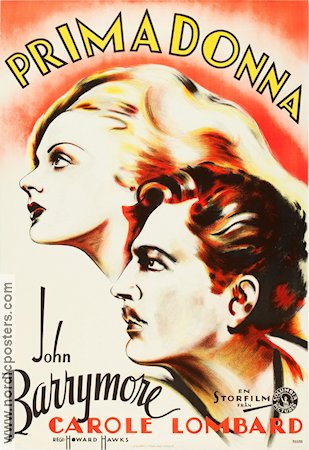 Primadonna 1934 poster Carole Lombard John Barrymore Howard Hawks