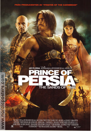Prince of Persia: The Sands of Time 2010 poster Jake Gyllenhaal Gemma Arterton Ben Kingsley Mike Newell Svärd och sandal