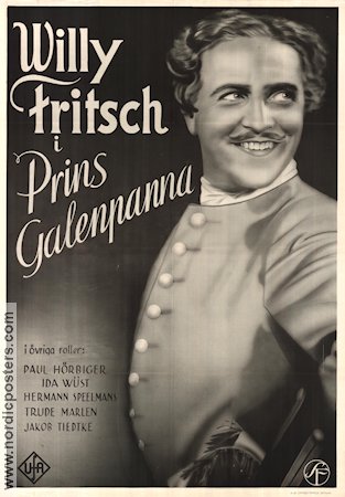Prins Galenpanna 1933 poster Willy Fritsch Arthur Robison