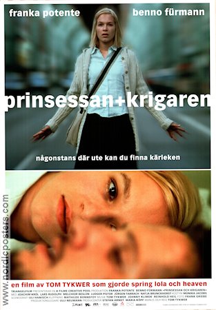 Prinsessan och krigaren 2000 poster Franka Potente Benno Fürmann Tom Tykwer