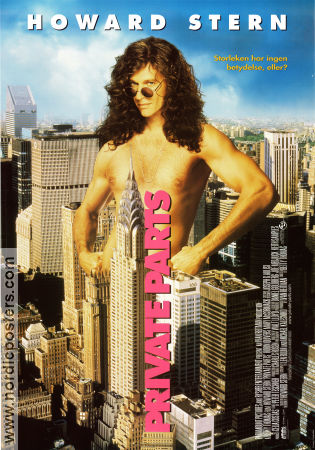 Private Parts 1997 poster Howard Stern Mary McCormack Robin Quivers David Letterman Betty Thomas