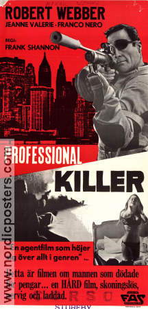 Professional Killer 1967 poster Robert Webber Frank Shannon