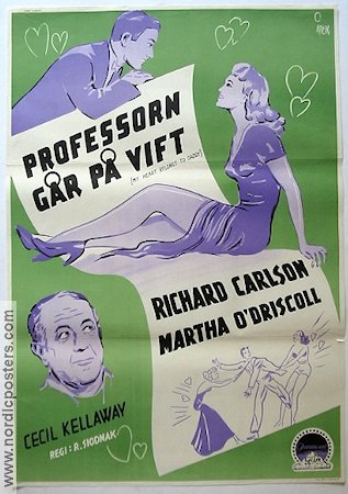 Professorn går på vift 1943 poster Richard Carlson