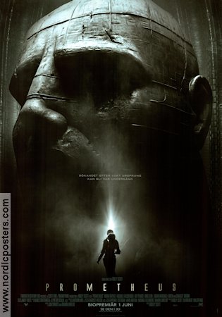 Prometheus 2012 poster Noomi Rapace Logan Marshall-Green Michael Fassbender Charlize Theron Ridley Scott Hitta mer: Alien