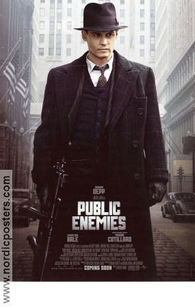 Public Enemies 2009 poster Johnny Depp Christian Bale Christian Stolte Michael Mann Maffia