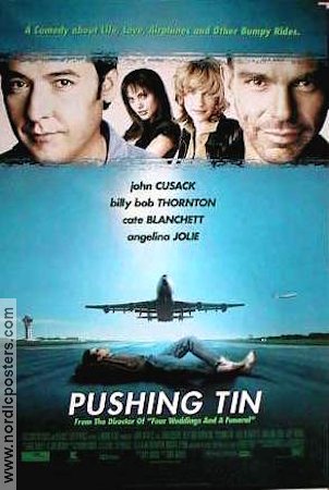 Pushing Tin 1999 poster John Cusack Angelina Jolie Mike Newell Flyg