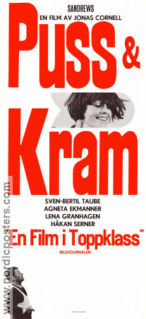 Filmaffisch Puss och Kram med Sven-bertil Taube Agneta Ekmanner 1967