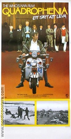 Quadrophenia 1980 poster Phil Davis Roger Daltrey The Who Phil Daniels Sting Pete Townsend Franc Roddam Motorcyklar Rock och pop Kultfilmer
