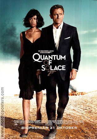 Quantum of Solace 2008 poster Daniel Craig Olga Kurylenko Mathieu Amalric Marc Forster