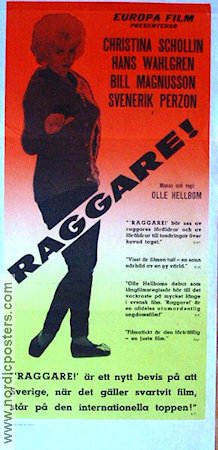 Raggare! 1959 poster Hans Wahlgren Christina Schollin Sven Almgren Bill Magnusson Anita Wall Håkan Serner Olle Hellbom Bilar och racing Kultfilmer Rökning