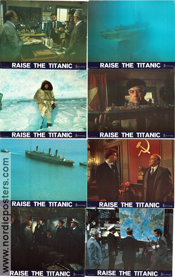 Raise the Titanic 1980 lobbykort Jason Robards Richard Jordan David Selby Jerry Jameson