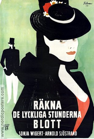 Räkna de lyckliga stunderna blott 1944 poster Sonja Wigert