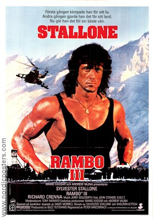 Rambo 3 1988 poster Sylvester Stallone Peter MacDonald