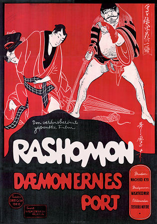 Rashomon demonernas port 1950 poster Toshiro Mifune Akira Kurosawa