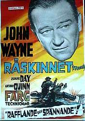 Råskinnet 1947 poster John Wayne