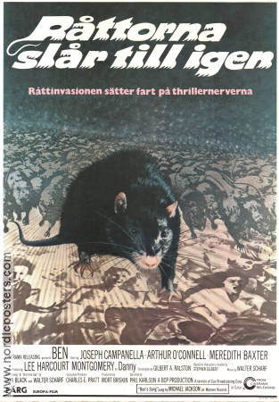 Råttorna slår till igen 1972 poster Lee Montgomery Phil Karlson