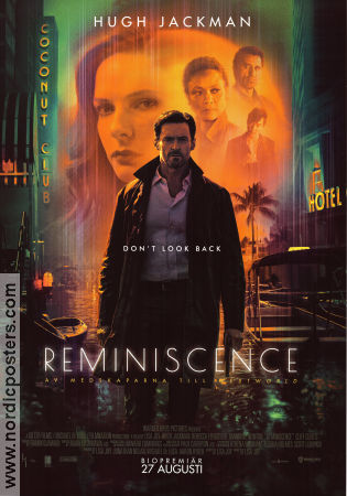 Reminiscence 2021 poster Hugh Jackman Rebecca Ferguson Thandiwe Newton Lisa Joy