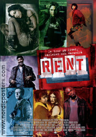 Rent 2005 poster Taye Diggs Wilson Jermaine Heredia Chris Columbus Musikaler