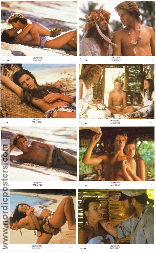 Return to the Blue Lagoon 1991 lobbykort Milla Jovovich Brian Krause William A Graham Romantik