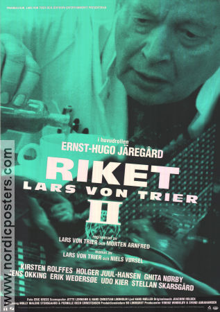 Riket 2 1997 poster Ernst-Hugo Järegård Lars von Trier Medicin och sjukhus Från TV Danmark