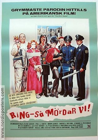 Ring så mördar vi 1985 poster Louise Lasser Brion James Paul L Smith Sam Raimi