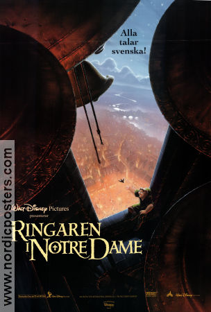 Ringaren i Notre Dame 1996 poster Demi Moore Gary Trousdale Animerat