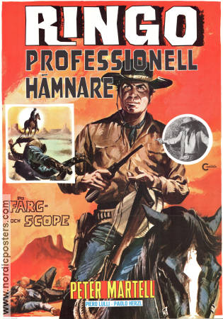 Ringo professionell hämnare 1969 poster Peter Martell Rafael Romero Marchent