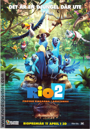 Rio 2 2014 poster Jesse Eisenberg Carlos Saldanha Animerat