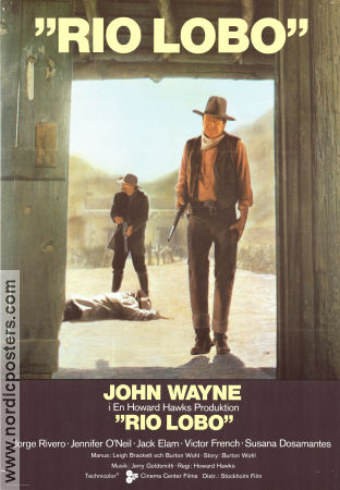 Rio Lobo 1970 poster John Wayne Jorge Rivero Jennifer O´Neill Howard Hawks