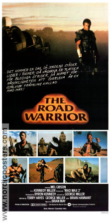The Road Warrior 1981 poster Mel Gibson Bruce Spence Michael Preston George Miller Bilar och racing Filmen från: Australia