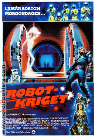 Robotkriget 1979 poster Richard Kiel Corinne Cléry Barbara Bach Aldo Lado