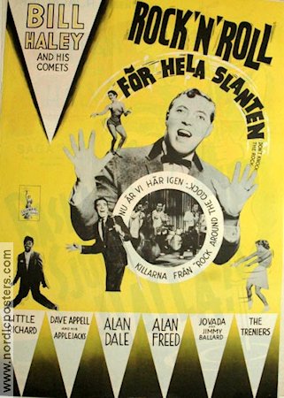 Rock n Roll för hela slanten 1957 poster Bill Haley Little Richard