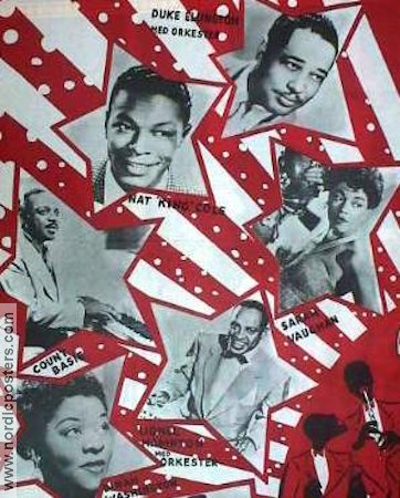 Rock n´Roll Revue 1955 poster Duke Ellington Nat King Cole Count Basie Dinah Washington Jazz