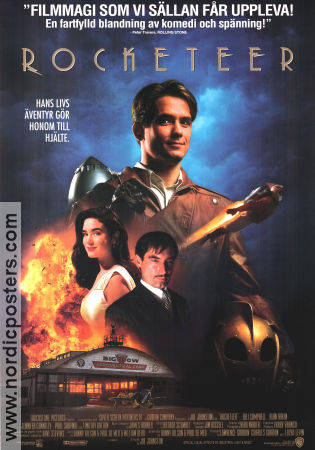 The Rocketeer 1991 poster Bill Campbell Timothy Dalton Jennifer Connelly Joe Johnston Från serier