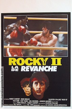 Rocky 2 1979 poster Talia Shire Burt Young Sylvester Stallone Boxning