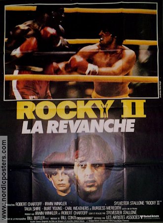 Rocky 2 1979 poster Talia Shire Burt Young Sylvester Stallone Boxning
