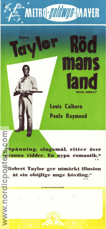 Röd mans land 1950 poster Robert Taylor Louis Calhern Anthony Mann