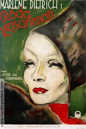 Röda kejsarinnan 1934 poster Marlene Dietrich Josef von Sternberg