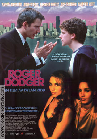 Roger Dodger 2002 poster Campbell Scott Jesse Eisenberg Isabella Rossellini Dylan Kidd