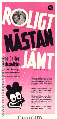 Roligt nästan jämt 1949 poster Dan Dailey Celeste Holm George Seaton