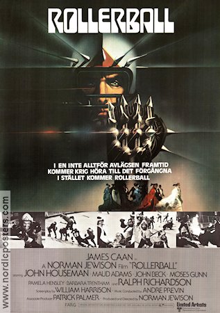 Rollerball 1975 poster James Caan John Houseman Maud Adams Norman Jewison